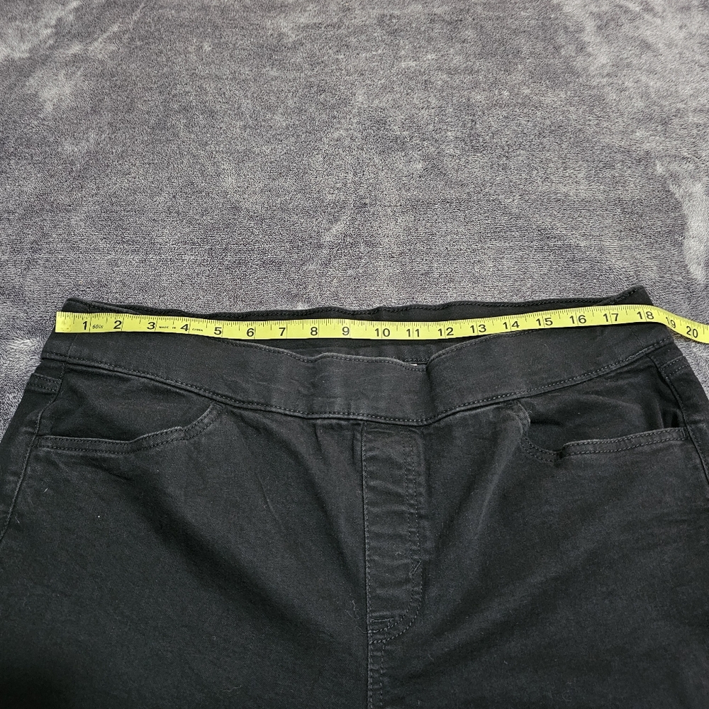 Evri Midrise Jegging Ankle Pants Black Womens Plus Size 16 W S - Picture 7 of 11